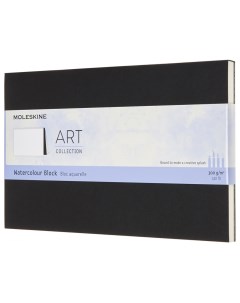 Блокнот Art Watercolor 36 листов нелинованный 23 х 31 см черный Moleskine