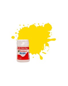 AB0069EP Краска акриловая 69 Yellow Gloss 14ml Acrylic Paint Plus 30 Humbrol