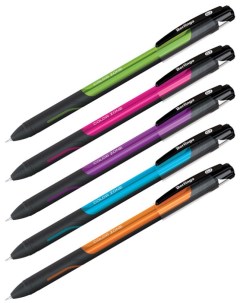 Ручка шариковая Color Zone stick синяя 0 7 мм 1 шт Berlingo