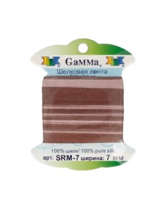 Тесьма декоративная Gamma шелковая цвет M048 арт SRM 7