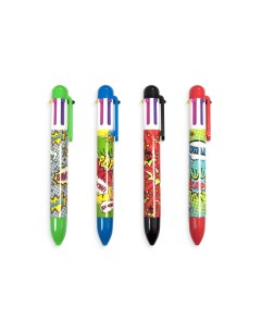OOLY Ручка шариковая автоматическая с 6 цветами Комиксы в ассортименте 132 062 Nobrand