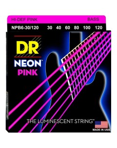 Струны для 6 ти струнной бас гитары NPB6 30 120 Dr string