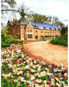 Картина по номерам Замок в Бельгии 40x50 см Цветной