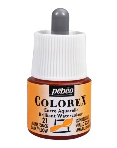 Акварельные чернила Colorex 45 мл желтый темный 341 021 341 021 Pebeo