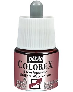 Акварельные чернила Colorex 45 мл красный бургундский 341 066 Pebeo