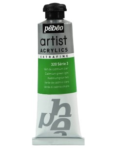 Краска художественная Artist Acrylics Extra Fine акрил 3 37 мл кадмий зеленый Pebeo