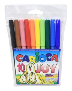 Фломастеры JOY 10 цветов Carioca
