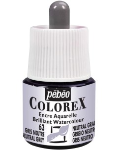 Акварельные чернила Colorex 45 мл нейтральный серый 341 063 Pebeo