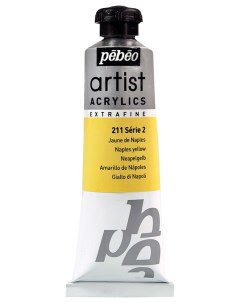 Краска художественная Artist Acrylics Extra Fine акрил 2 37 мл желтый Pebeo