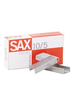 Скобы для степлера N10 оцинкованные 2 20 листов 1000 штук Sax