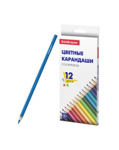 Цветные карандаши Basic шестигранные 12 цветов Erich krause