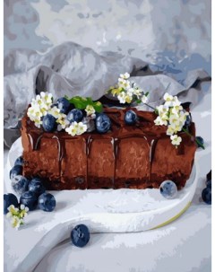 Картина по номерам Черничный десерт холст на подрамнике 40х50 см GX42101 Paintboy
