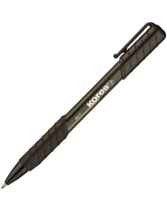 Ручка шариковая автоматическая черная толщина линии 0 5 мм 369797 Kores