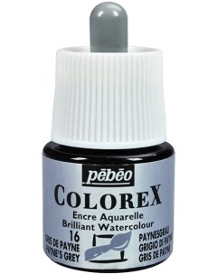 Акварельные чернила Colorex 45 мл серый Пейна 341 016 341 016 Pebeo
