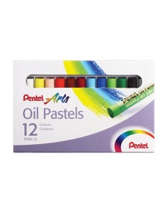 Пастель масляная в картоне 12 цветов 8 60 мм Pentel