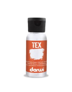 Краска для ткани Tex DA0100050 50 мл 007 белый укрывистый Darwi