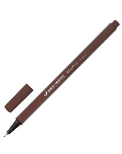 Ручка капиллярная Aero коричневая 0 4 мм 142257 Brauberg