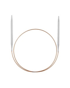 Спицы для вязания круговые супергладкие латунь 5 5 мм 60 см арт 105 7 5 5 60 Addi