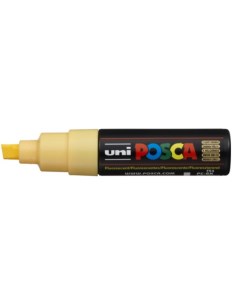 Маркер Uni POSCA PC 8K 8мм скошенный флуоресцентный лососевый fluorescent light orange F54 Uni mitsubishi pencil