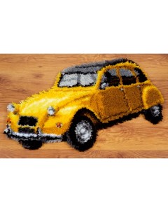 Набор для вышивания коврика Старый желтый автомобиль арт PN 0149512 Vervaco