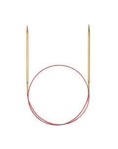 Спицы для вязания круговые позолоченные с удлиненным кончиком 6 мм 50 см 755 7 6 50 Addi
