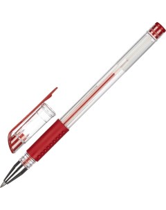 Ручка гелевая Economy красный стерж 0 3 0 5мм манжетка 15шт Attache
