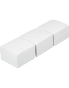 Блок для записей 9х9х5 см белый блок 3 штуки Attache