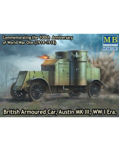 Сборная модель 1 72 Британский бронеавтомобиль 1МВ Masterbox