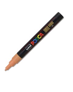 Маркер Uni POSCA PC 3M 0 9 1 3мм овальный лососевый light orange 54 Uni mitsubishi pencil