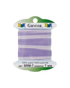 Тесьма декоративная Gamma шелковая цвет M010 арт SRM 7