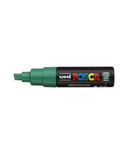 Маркер Uni POSCA PC 8K 8мм скошенный зеленый green 6 Uni mitsubishi pencil