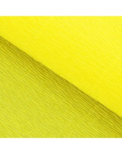 Бумага для упаковки и поделок гофрированная желтая лимонная одното Cartotecnica rossi