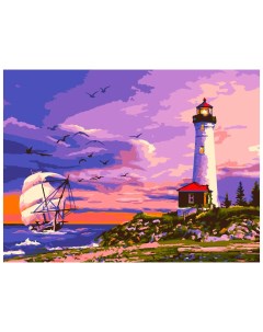 Картина по номерам Пейзаж с маяком Кпн 152 Лори