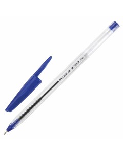 Ручка шариковая масляная EVERYDAY OBP 226 синяя корпус прозрачный 141705 50 шт Staff
