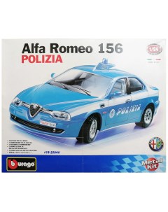 Сборная модель автомобиля Alfa Romeo 156 Polizia масштаб 1 24 18 25044 Bburago