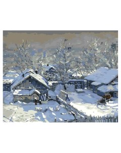 Картина по номерам Зима Морозный день Рх 061 Лори