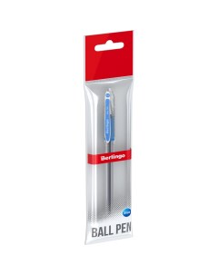 Ручка шариковая I 10 синяя 0 4мм грип пакет с европодвесом Berlingo