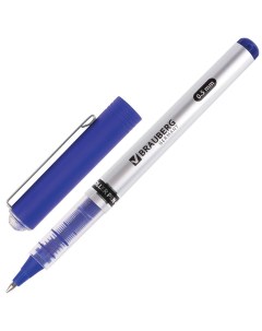 Ручка роллер Flagman синяя корпус серебристый 141556 12 шт Brauberg