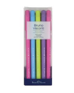 Набор ручек шариковых SlimWrite Special 20 0007 5 синие 0 5 мм 5 шт Bruno visconti
