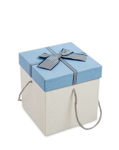 Коробка подарочная Куб цв бел голуб WG 10 2 A 113 301196 Арт-ист