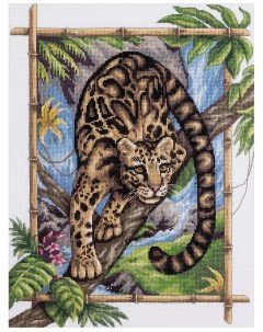 Набор для вышивания J 1711 Ж 1711 Дымчатый леопард Panna