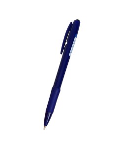 Ручка шариковая автоматическая 0 7мм синяя корпус синий с резиновым держателем 40 шт Nobrand