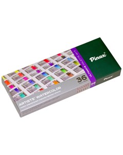 Акварельные краски P PWC2536 UP P 01 Максимальная палитра 1 36 цветов Pinax
