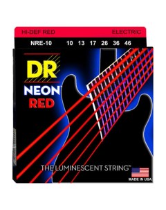 Струны для электрогитары NRE 10 HI DEF NEON Dr string