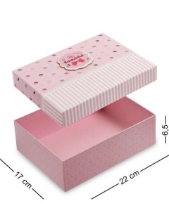 Коробка подарочная Прямоугольник цв розовый WG 05 2 A 113 301181 Арт-ист