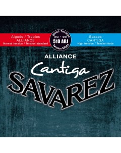 Струны для классической гитары 510ARJ 24 43 Alliance Cantiga Mixed Tension Savarez