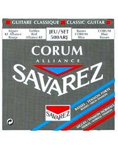 Струны для классической гитары 500ARJ Corum Alliance Red Blue medium high tension Savarez