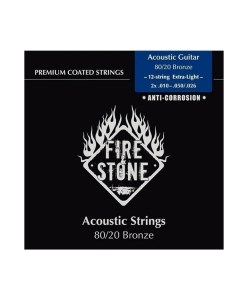 Acoustic Guitar 80 20 Bronze 12 string Extra Light 10 50 Coated струны для 12 с Fire stone