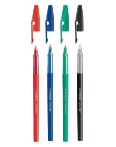 Ручка шариковая с маслянными чернилами 0 38мм Liner 4 цвета Stabilo