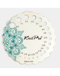 Линейка для определения размера спиц Mindful круглая в мешочке KnitPro 36631 Knit pro